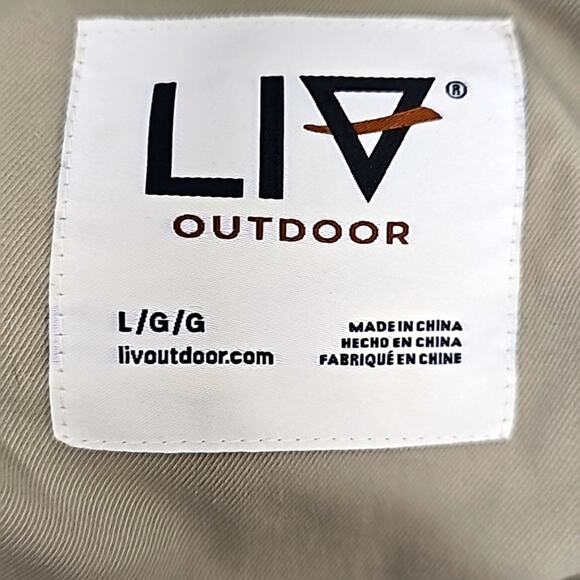 LIV Outdoor Women Taupe Cinch Waist 2 Pocket Wind&Water Resistant Jacket Size L - Picture 7 of 11
